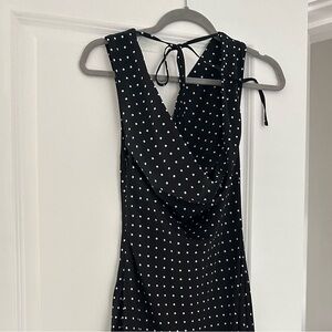 Role Model Maxi Dress - Black Polka Dot Peppermayo